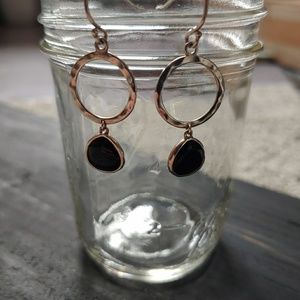Silpada dark halo drop earrings